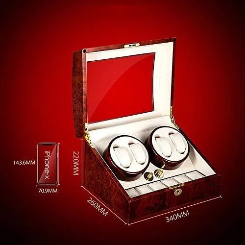 Box for Automatic Watches$ with Mute Motor Multi-epitope Watch Storage Box$Mq-5205 Mechanical Watch Shaker Piano germinate license inflexible exertion Paint Wooden Watch Winder 