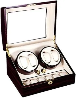 Box for Automatic Watches$ with Mute Motor Multi-epitope Watch Storage Box$Mq-5205 Mechanical Watch Shaker Piano germinate license inflexible exertion Paint Wooden Watch Winder 