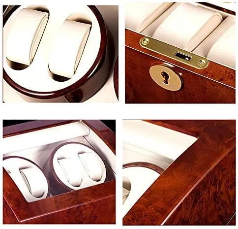 Box for Automatic Watches$ with Mute Motor Multi-epitope Watch Storage Box$Mq-5205 Mechanical Watch Shaker Piano germinate license inflexible exertion Paint Wooden Watch Winder 