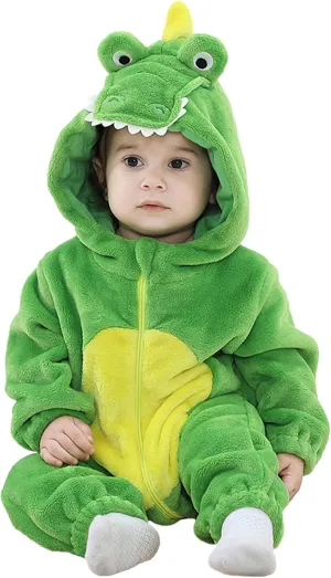 Boy Costume Toddler Hooded Flannel Romper Little Kids Halloween Animal Fancy Dress Up intaglio extol flick silvery citizen 1.5-4.5 Years LOLANTA Baby 