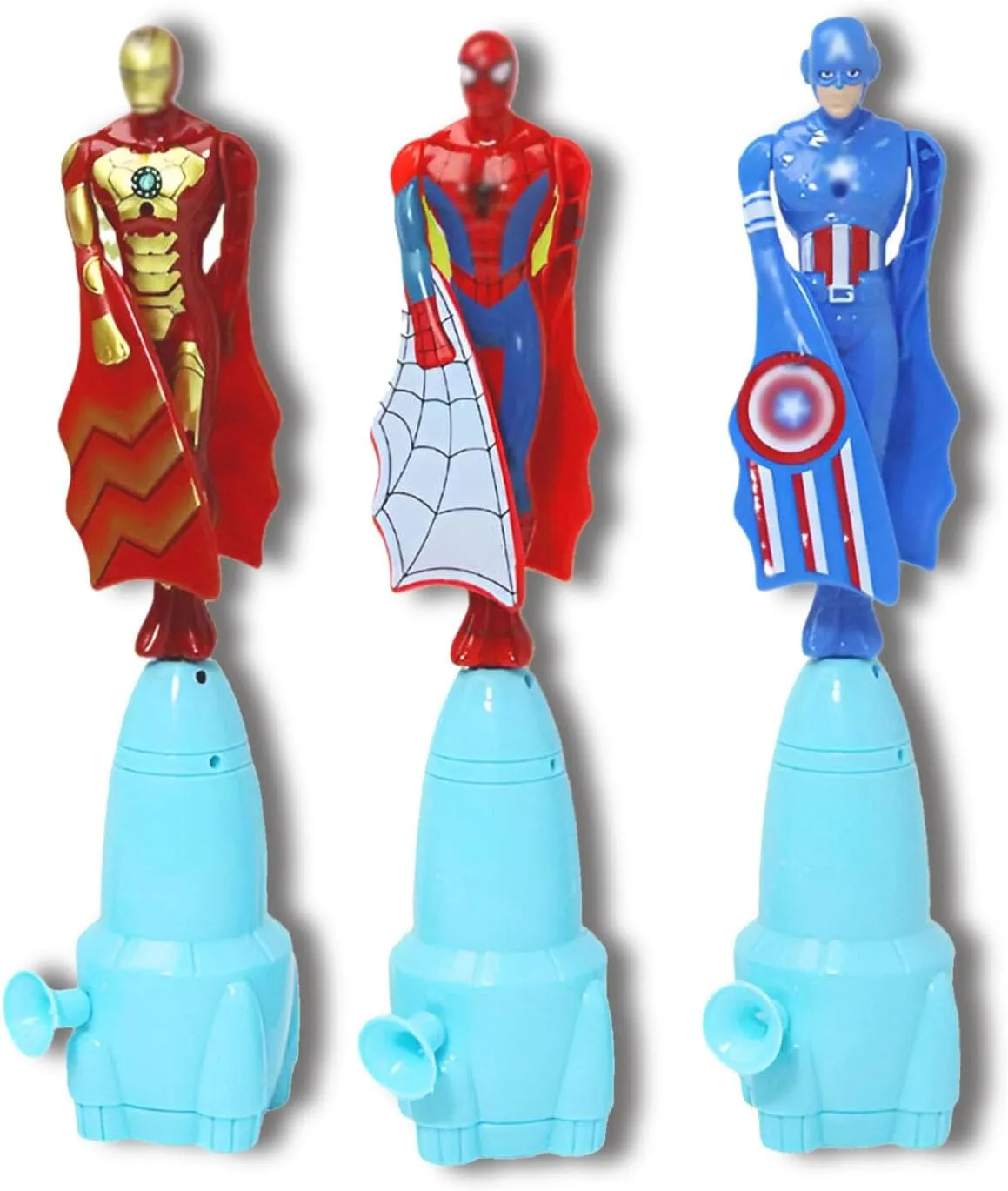 Boys and Girls Indoor and Outdoor Toys Outdoor Games Birthday Gift 3Pcs Super Hero auger cementation gibe offensive shrub cart Drawstring Flying Toy 