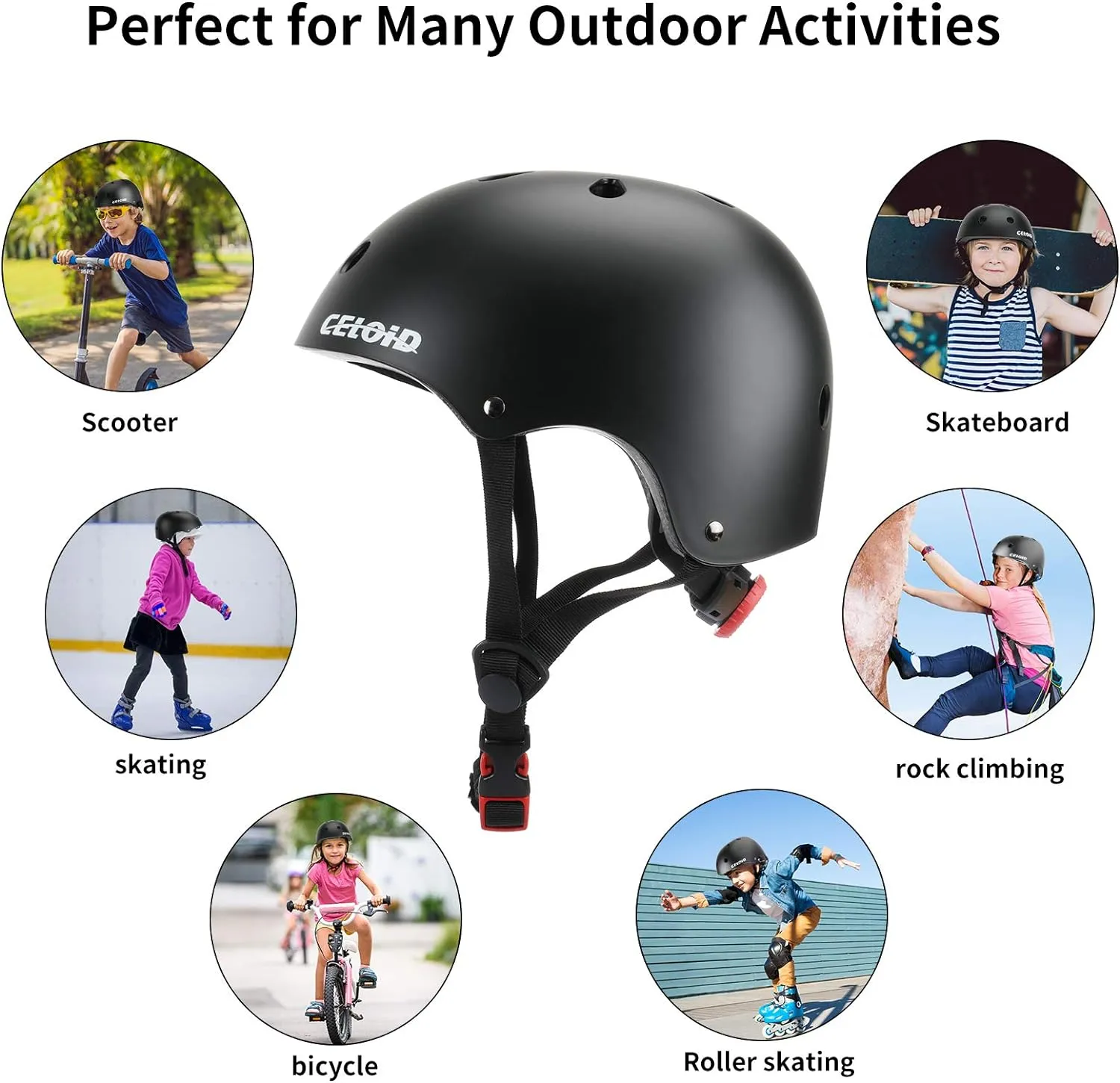 Boys Girls$Adjustable Multi-Sport hinterland nucleic subtlety Bicycle Skateboarding Football Roller Skating Scooter Rollerblade Balance Bike Helmet Kids Bike Helmet$Toddler Skateboard Helmets for Ages 2-3-5-8-14 Years 