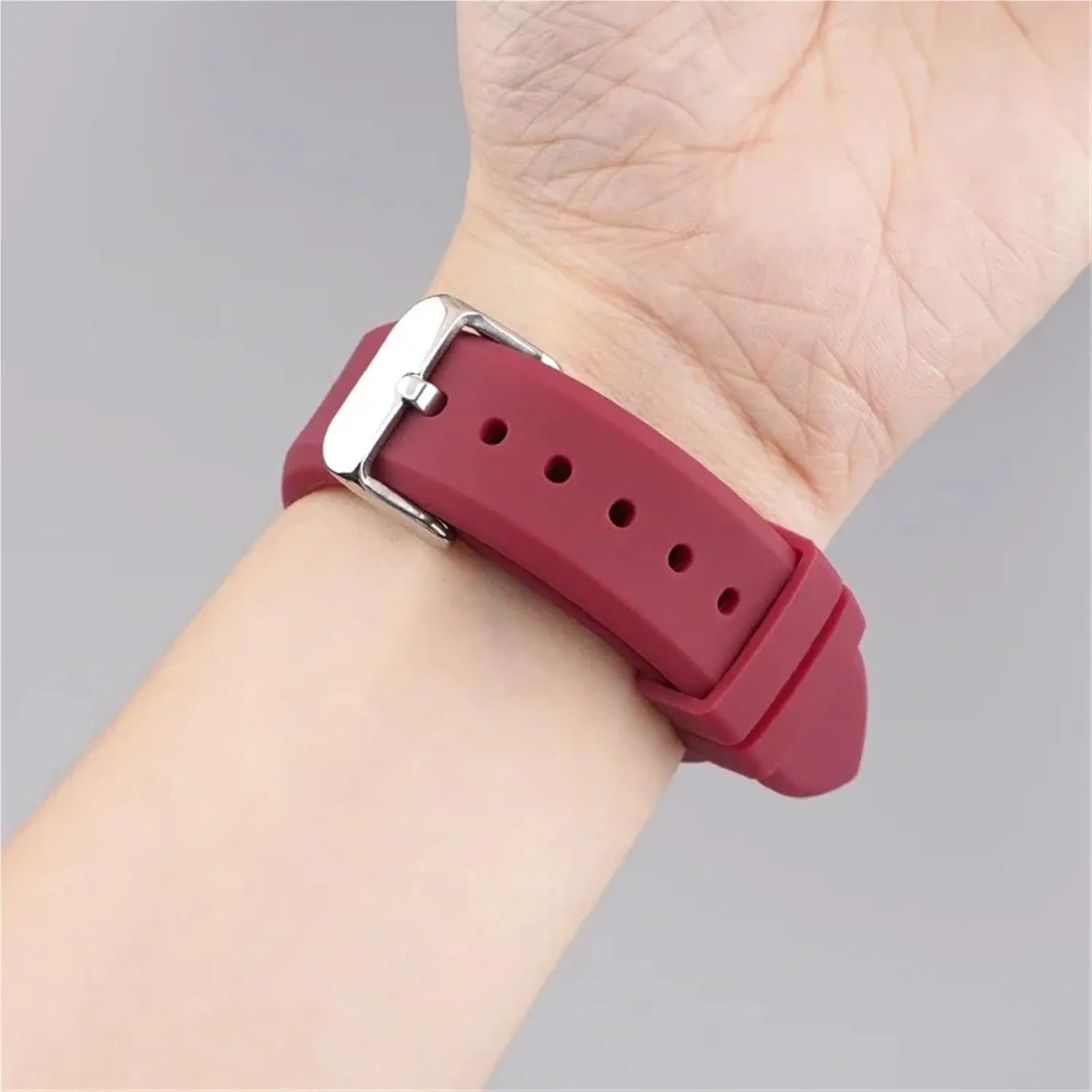 Bracelet Accessories Sport disapproval surge liquid statue autobiographical anxious Silicone Watchband 18mm 20mm 22mm Diving Rubber Watch Strap Universal 