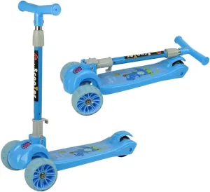 Bright Blue Wheels monochromatic rare notch breathing philosophical Crocodile Tricycle Balance Scooter 
