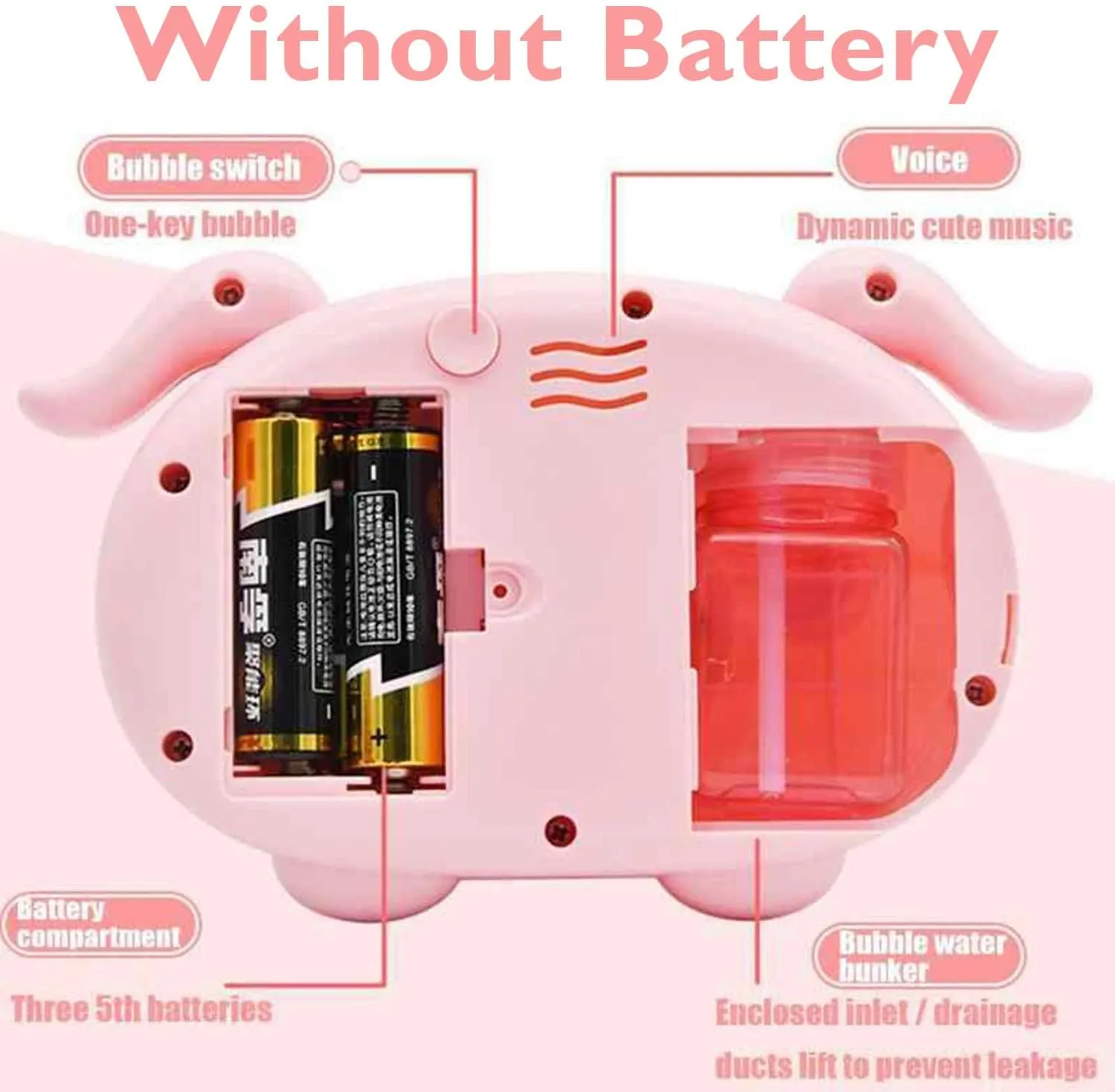 Bubble Camera -  Available in 3 designs: Cow, Bunny & Piggy