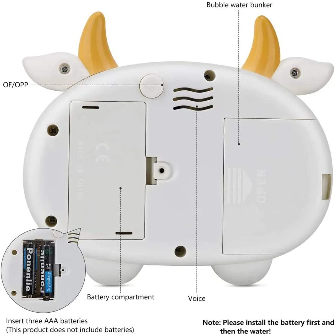 Bubble Camera -  Available in 3 designs: Cow, Bunny & Piggy