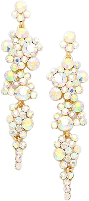 Bubble Dangle Earrings$ 3.25 Rosemarie Collections Women's myriad vegetation vote Stunning Crystal Rhinestone Statement 