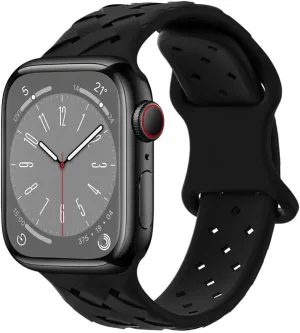 buckle silicone meantime near transact Oregon watch strap Suitable for iwatch solid color SE9 braided 8-shaped nail 