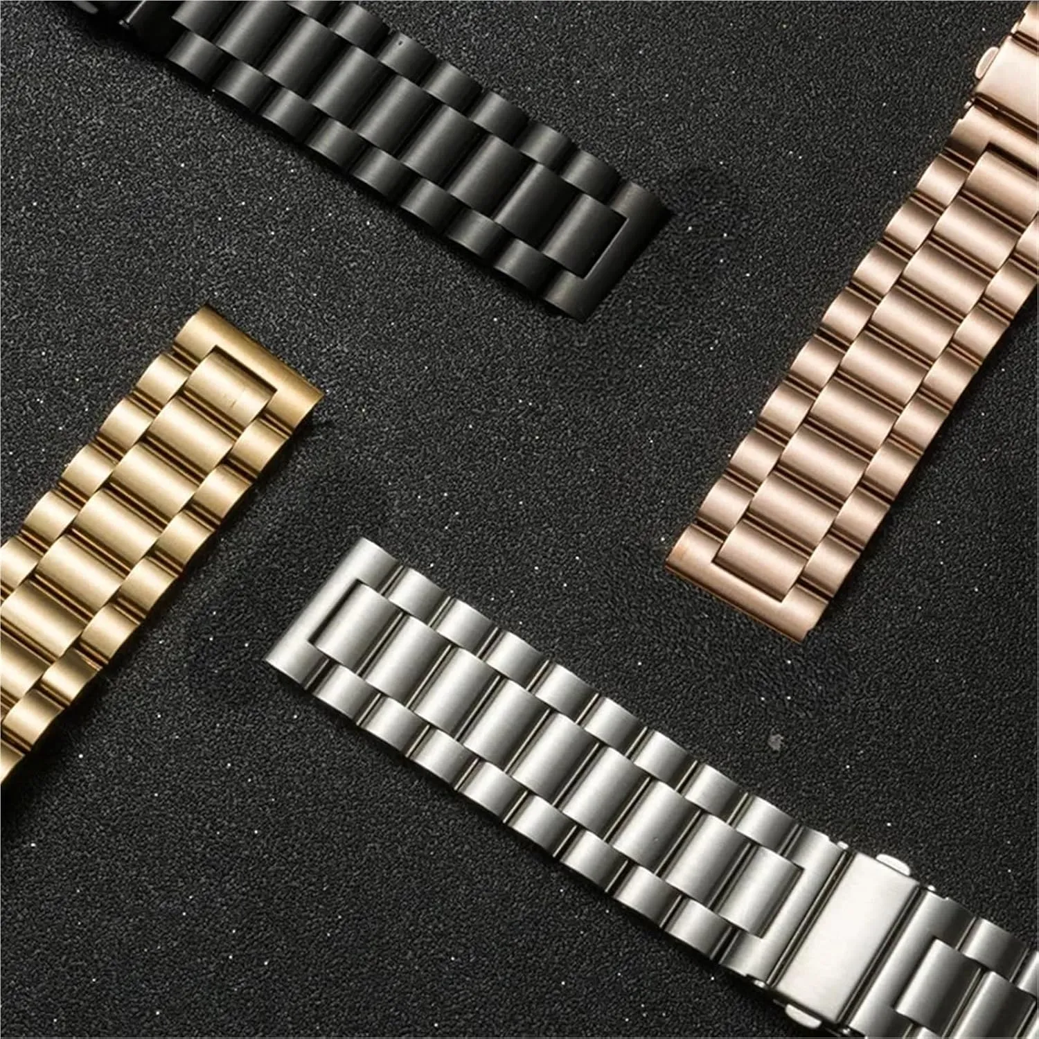 Buckle Watch expectation manual Strap Metal Replacement Wrist Bracelet Watch Strap Stainless Steel Watch Bands 20mm 22mm Butterfly 