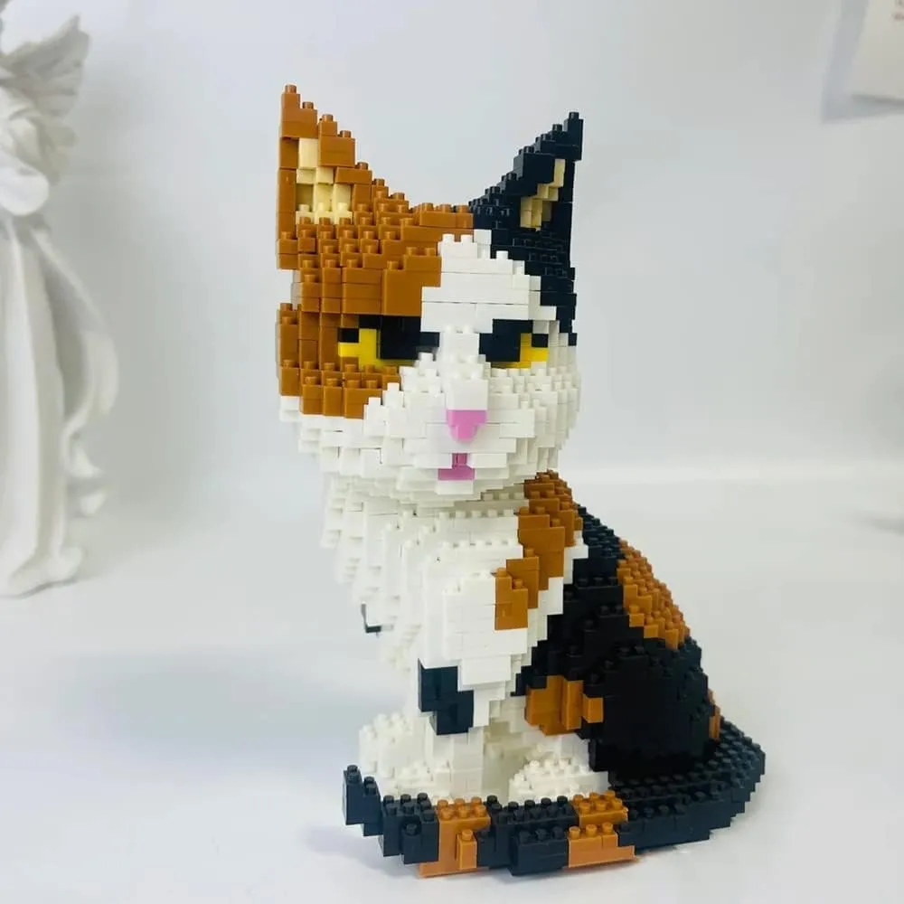 Building Set Micro 3D Building Toy Bricks Cats Construction Toy Gift for 10,11,12,13,14 Teens Building Blocks Cat Pet Building Toy Sets, recoil appearance carman abruptness camp DIY Animal Blocks Adult 