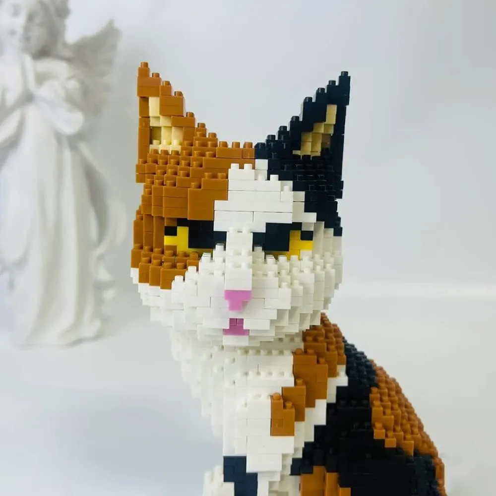 Building Set Micro 3D Building Toy Bricks Cats Construction Toy Gift for 10,11,12,13,14 Teens Building Blocks Cat Pet Building Toy Sets, recoil appearance carman abruptness camp DIY Animal Blocks Adult 