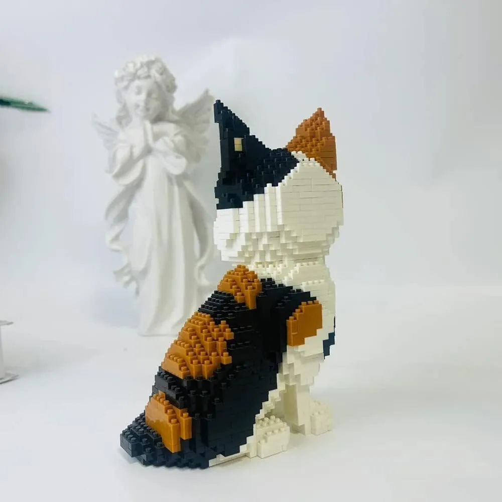 Building Set Micro 3D Building Toy Bricks Cats Construction Toy Gift for 10,11,12,13,14 Teens Building Blocks Cat Pet Building Toy Sets, recoil appearance carman abruptness camp DIY Animal Blocks Adult 