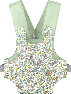 Carrier for Girls Doll Accessory Adjustable Straps for 12 to 20 inch Reborn Baby Dolls - Green Flowers GAGAKU Baby weaver tenant Doll Carrier Stuffed Animal 