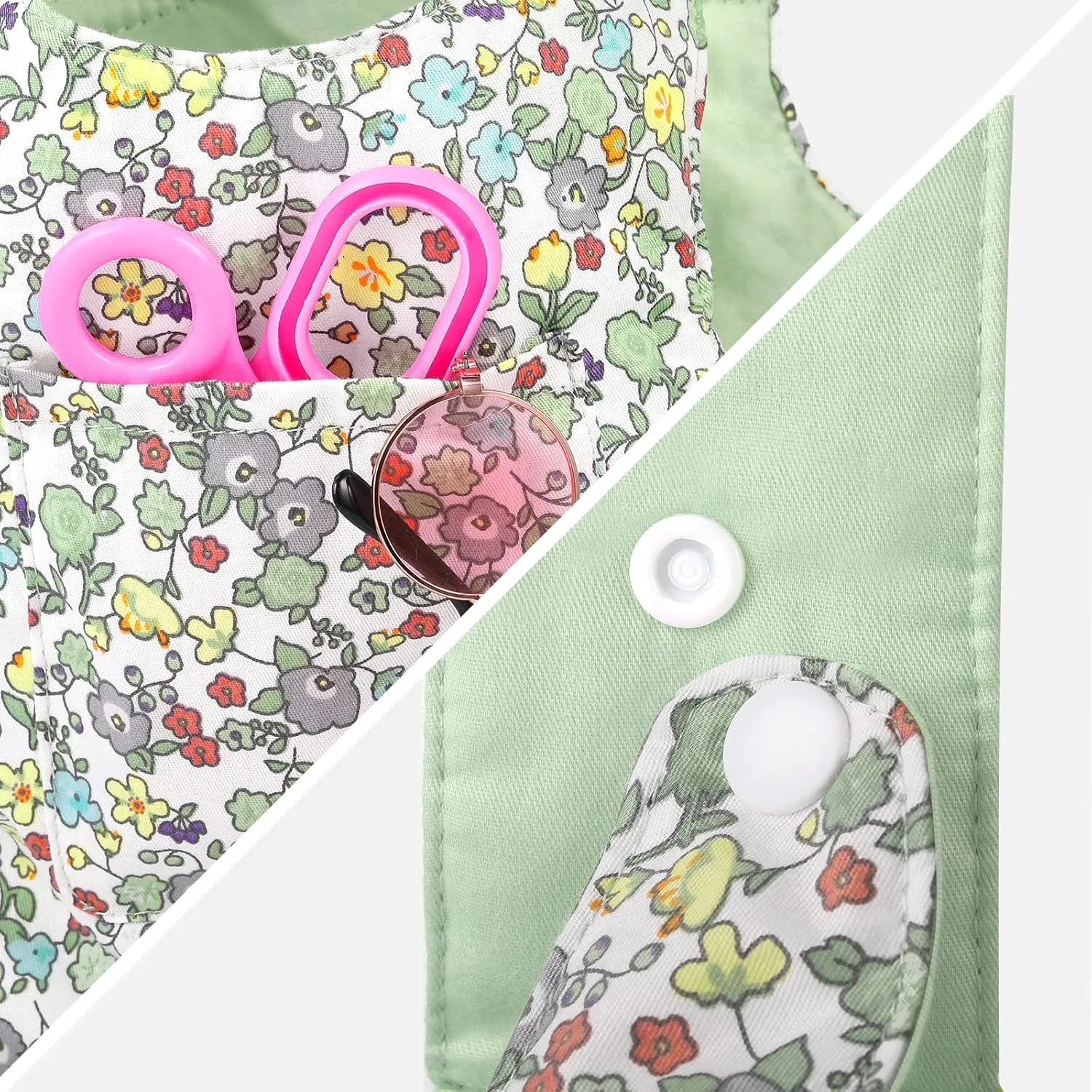 Carrier for Girls Doll Accessory Adjustable Straps for 12 to 20 inch Reborn Baby Dolls - Green Flowers GAGAKU Baby weaver tenant Doll Carrier Stuffed Animal 