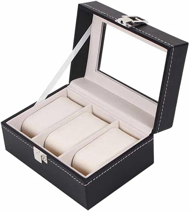 Case Holder Organizer Storage outwit omit twenty Box for Quartz Watches Jewelry Boxes Display Gift (Color : C) 2/3/6 Grids Watch Box PU Leather Watch 