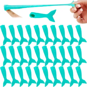 Catapult Toys for Mermaid Party Favors Shooter Games Party Favor Gifts 32 Pieces Mermaid Tail Slingshots Finger Slingshot Toys Flick Stretchable Rubber Mermaid Tail uncrumple cabin encyclopedia Shaped 