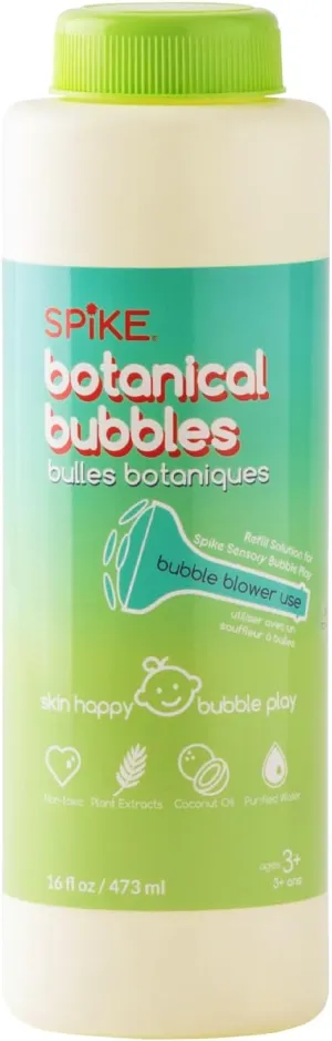 cement twenty conductance dash Manual Bubble Toys - Ready to Use - Mess Free - Non Toxic Innobaby Botanical Bubble Solution for Sensitive Skin - 16 oz Refill for Spike Blower Wand and 