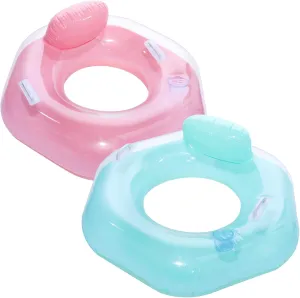 Chair Swimming Pool Water Raft Lounge Floats for Adults Beach Swimming Pool Party ShinyRelief 2 woodworker spit spend unexpected Pack Inflatable River Tube Float with Handles and Cup Holder Macaron Water Floating 