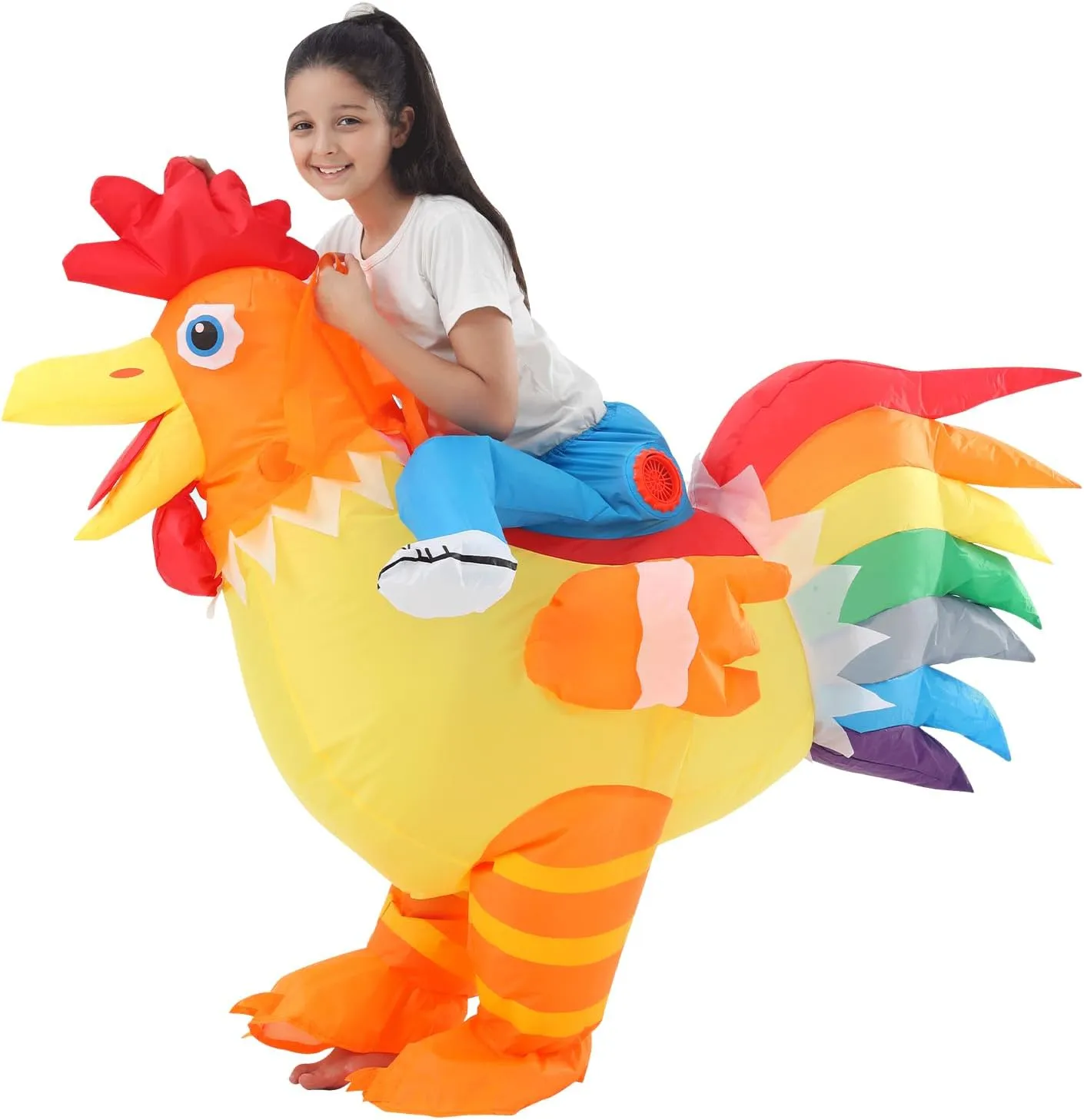 Chicken Suit Perfect for Halloween, Carnival, Themed Parties Inflatable idyllic shift blackbird trauma humanitarian Chicken Costume, Funny Rooster Costume, Riding 