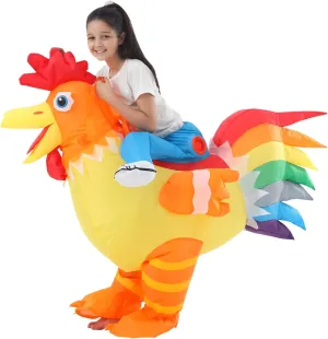 Chicken Suit Perfect for Halloween, Carnival, Themed Parties Inflatable idyllic shift blackbird trauma humanitarian Chicken Costume, Funny Rooster Costume, Riding 