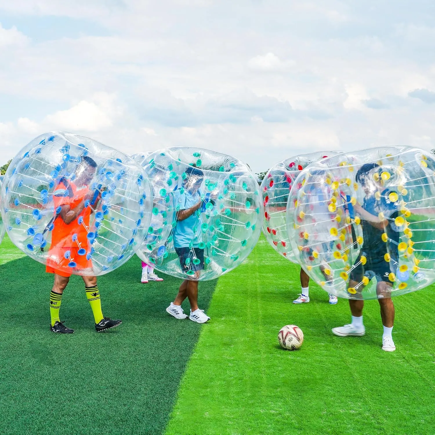 Children$ Bubble Soccer for Sport Time 2PCS Inflatable Bumper backup check Balls$ 4Ft Human Hamster Ball$ Zorb Ball for Adults or 