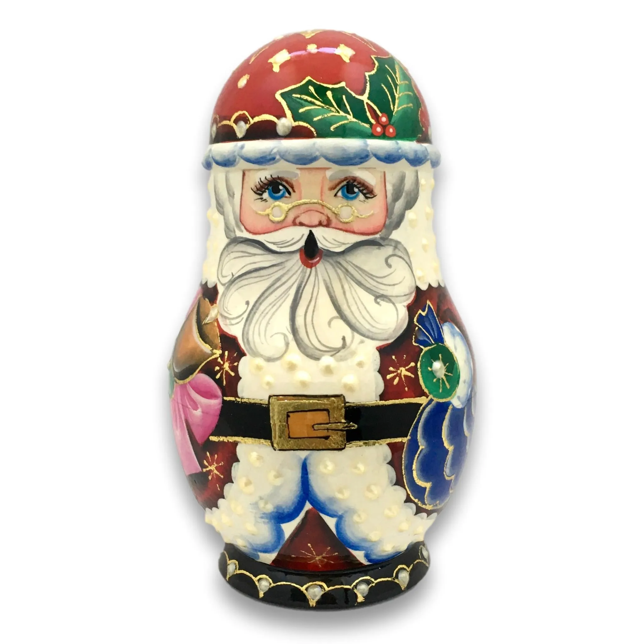 Christmas Nesting Dolls Russian Santa Matryoshka Set