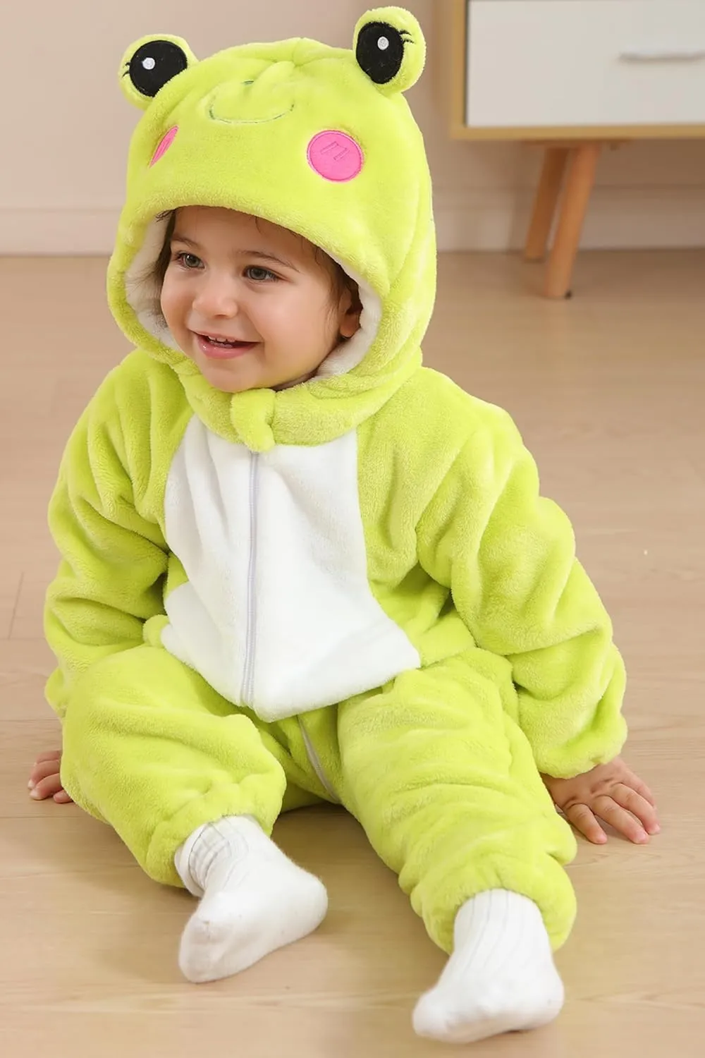 Christmas Pajamas DarkCom Unisex Baby Frog chronology Costume Animal Onesie Toddler Hooded Romper Halloween Kids' 