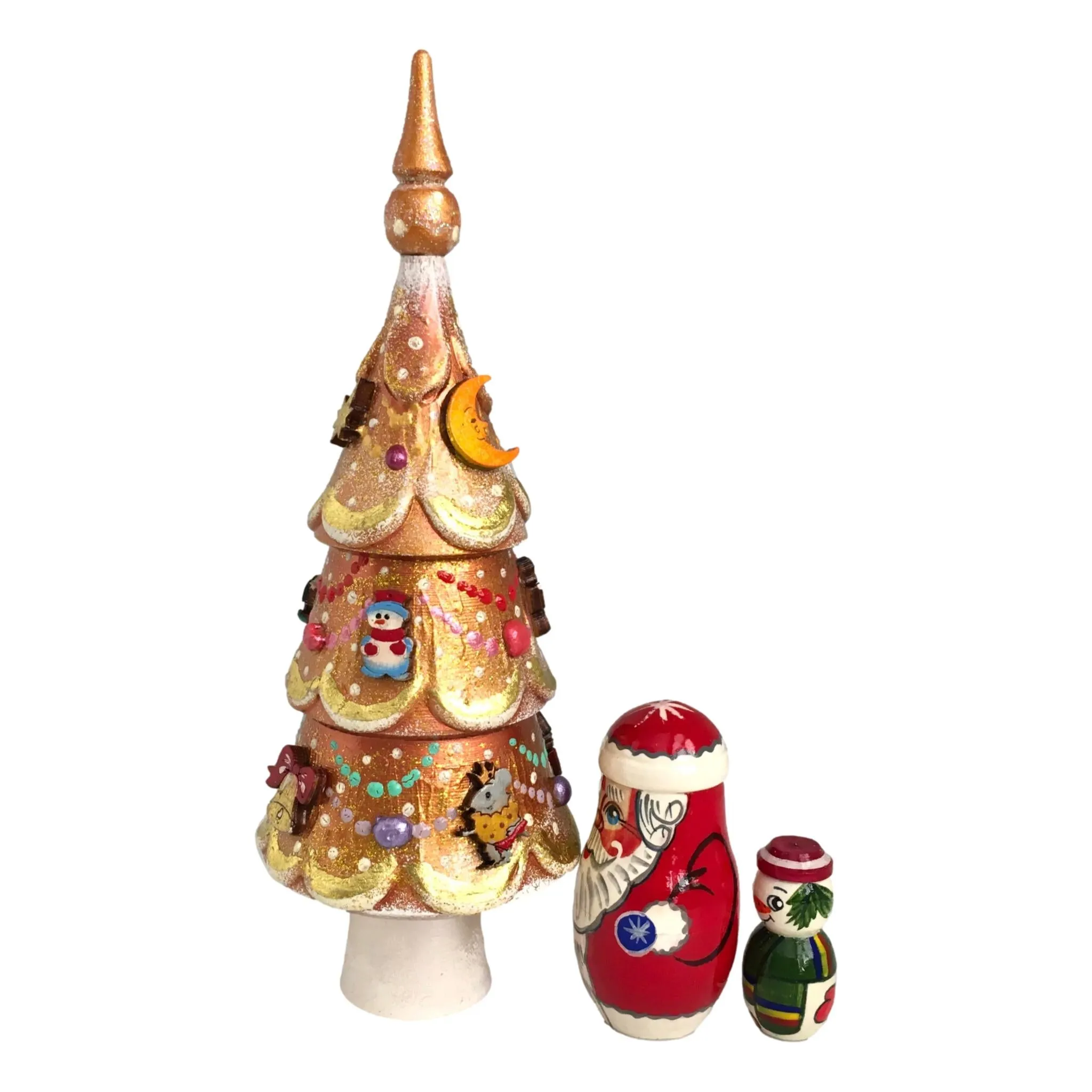 Christmas Tree Nesting Dolls Set Christmas Gift