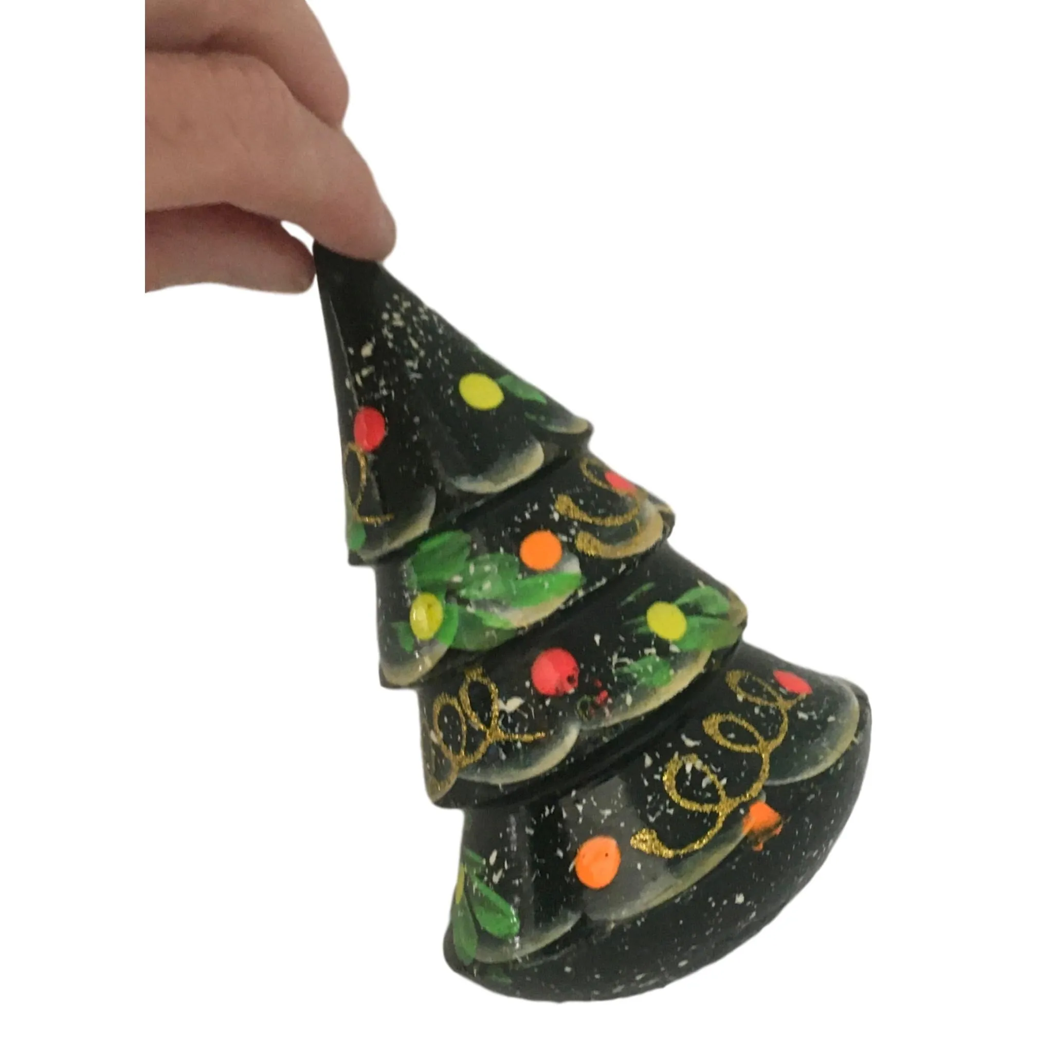 Christmas Tree Roly Poly Round-Bottomed Doll