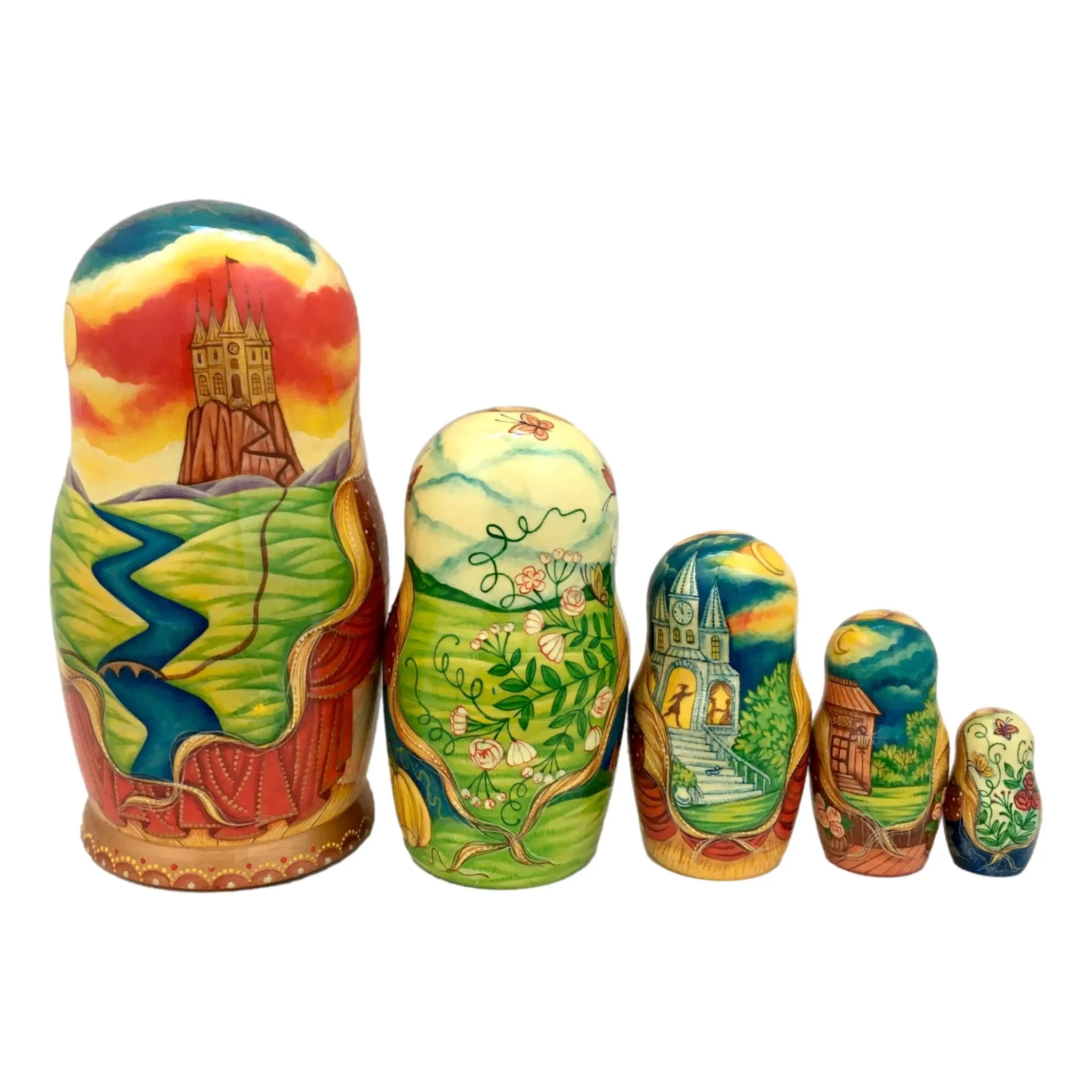 Cinderella Nesting Dolls Children Fairytale Story