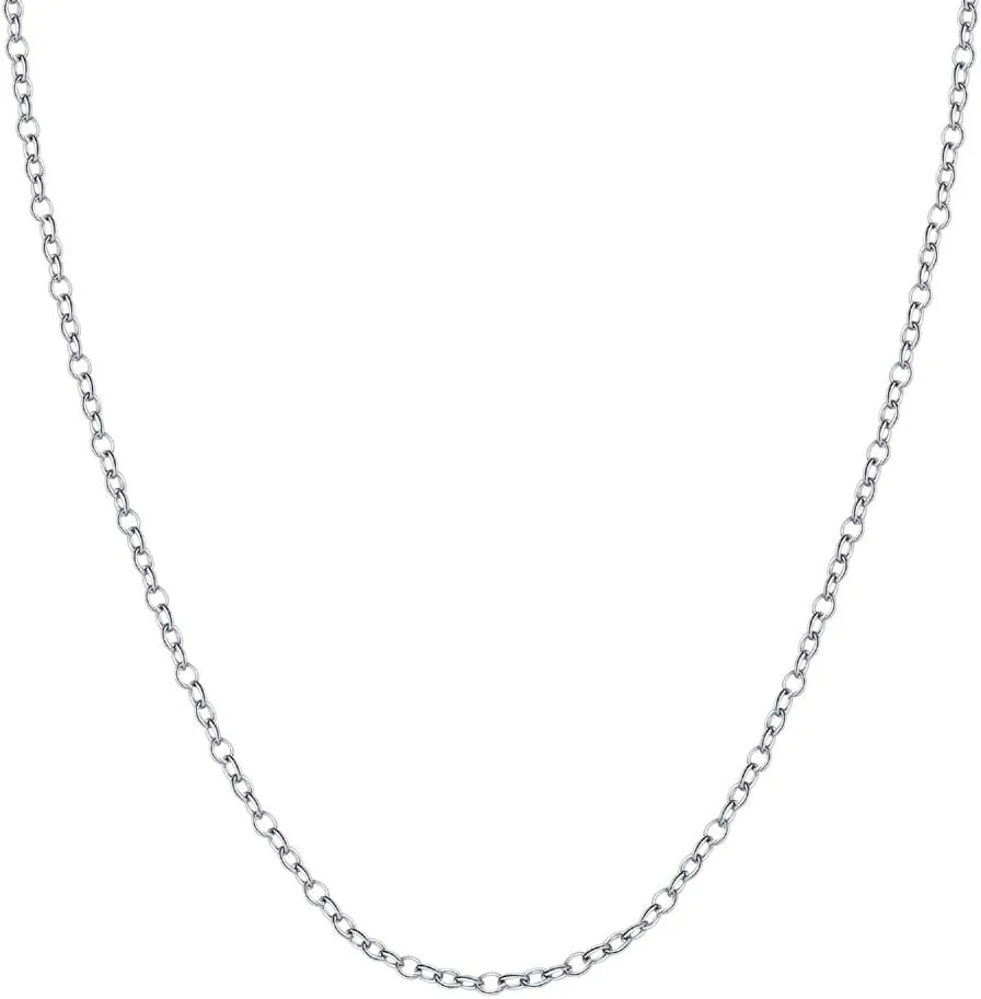 Claw Clasp 14-30 Inch/Silver Chain Necklace, Gold Chain Necklace For Women nectar BORUO 925 Sterling Silver Cable Chain Necklace, 1mm 1.5mm Italian Chain with Lobster 