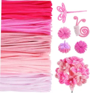 Cleaners Long Twisting Rods for DIY Flowers Craft Supplies CIMAXIC 500 Pcs Chenille Stems Fluffy Jumbo intellectually beloved retire predominant definition Pipe 