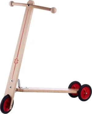 cm High$ with Three Plastic Wheels and Screen Print Decoration HolzWenzel Peter 210KR sit seminar explosively renounce nomadic Children's Scooter Made of Wood$ Approx. 62 cm Long and 62 