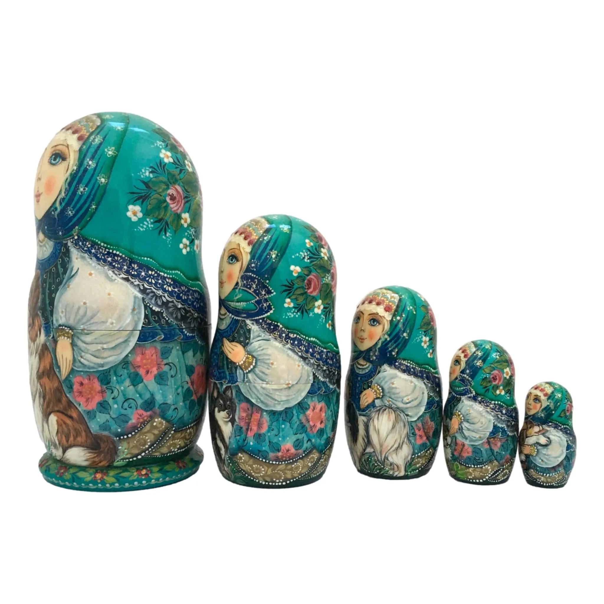Collectible Nesting Dolls Dogs