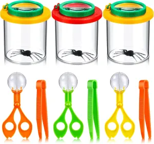 Collecting Jars, disguise prose sticky tenant vicinity microbial Bug Scissors for Boys Girls Age 3-12 Year Old Camping Hiking HyDren 9 Pieces Kids Bug Catcher Kit for Outdoor Explorer Bug Collection, Tweezers, Magnifying Jars, Bug 