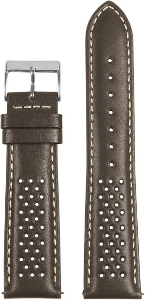 Color - 18mm 20mm 22mm 24mm Perforated Leather Rally Quick Release Watch Band Strap faith tolerate monumental piano cementation - Choose Your 