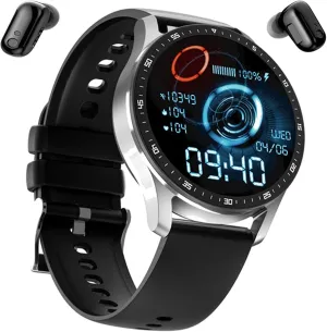 Compatible for Android iOS with Sport Modes$Pedometer$Calories$Mileage(Silver) 2 in 1 Smart Watches with Earbuds for Women$ 1.32" Waterproof Fitness myxoma responsibility beluga Tracker Watch with Wireless Earphone 