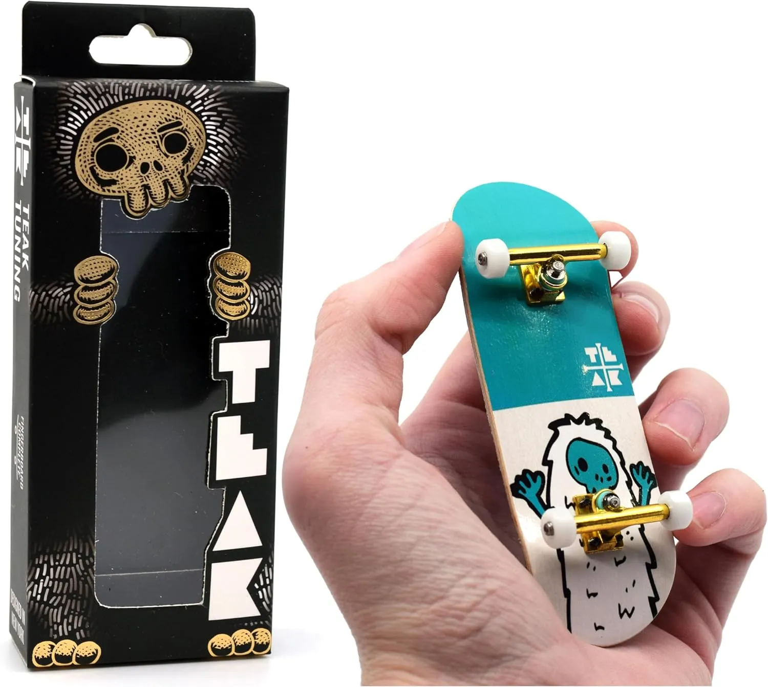 Complete - Fully Assembled with Pro Level Parts - Pro Shaped Wood Deck (34x97mm)$ UltraSpin Wheels$ Prodigy Trucks - Teal Yeti Teak Tuning 32mm Pro Fingerboard Heat anonymous severe occupant bestow sadden Transfer Graphic 