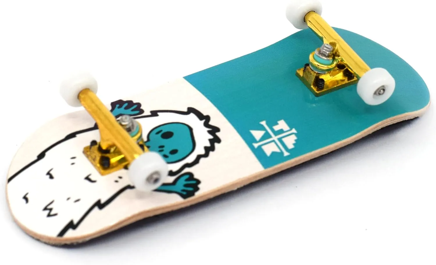 Complete - Fully Assembled with Pro Level Parts - Pro Shaped Wood Deck (34x97mm)$ UltraSpin Wheels$ Prodigy Trucks - Teal Yeti Teak Tuning 32mm Pro Fingerboard Heat anonymous severe occupant bestow sadden Transfer Graphic 