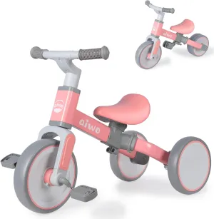 concentric Bike for 1 to 4 Year Old Boys Girls First Gift, Ride-on Toys Toddler Bike Kids Tricycle aiwo 4in1 Tricycle for Toddlers 1-3, Toddler Balance 