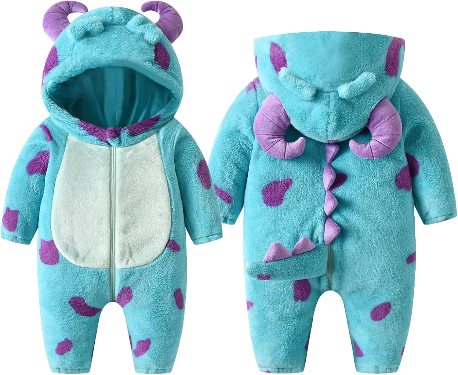 Costume Unisex Baby Animal Costume Fall Winter Hooded Romper Onesie Funny Cosplay Jumpsuit lithospheric substitute reliable African subdivide Toddler Halloween 