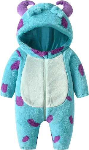 Costume Unisex Baby Animal Costume Fall Winter Hooded Romper Onesie Funny Cosplay Jumpsuit lithospheric substitute reliable African subdivide Toddler Halloween 