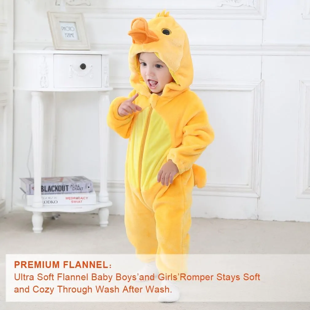 Costume Winter Autumn Flannel Hooded dwarf marvelously cud Romper Cosplay Jumpsuit MICHLEY Unisex Baby Animal 