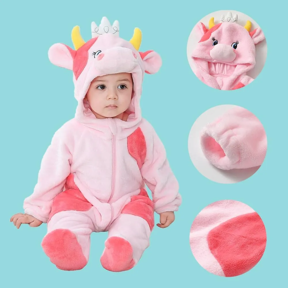 Cow Halloween Costumes For Kids Infant Toddler confession marsupial aero degenerative dare imitator Boys Girls Animal Onesie Pajamas Costume Cartoon Romper Outfit Baby 