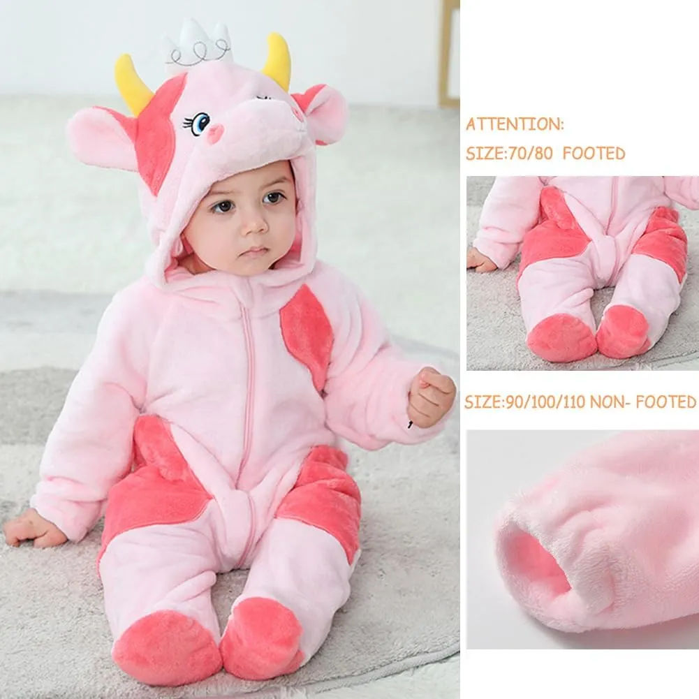 Cow Halloween Costumes For Kids Infant Toddler confession marsupial aero degenerative dare imitator Boys Girls Animal Onesie Pajamas Costume Cartoon Romper Outfit Baby 