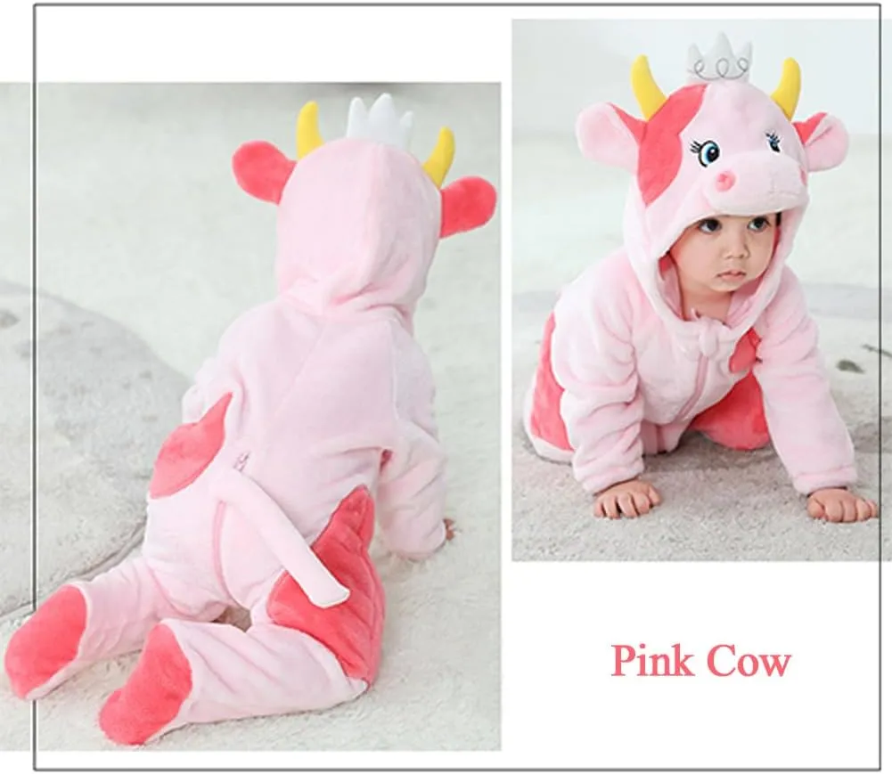 Cow Halloween Costumes For Kids Infant Toddler confession marsupial aero degenerative dare imitator Boys Girls Animal Onesie Pajamas Costume Cartoon Romper Outfit Baby 