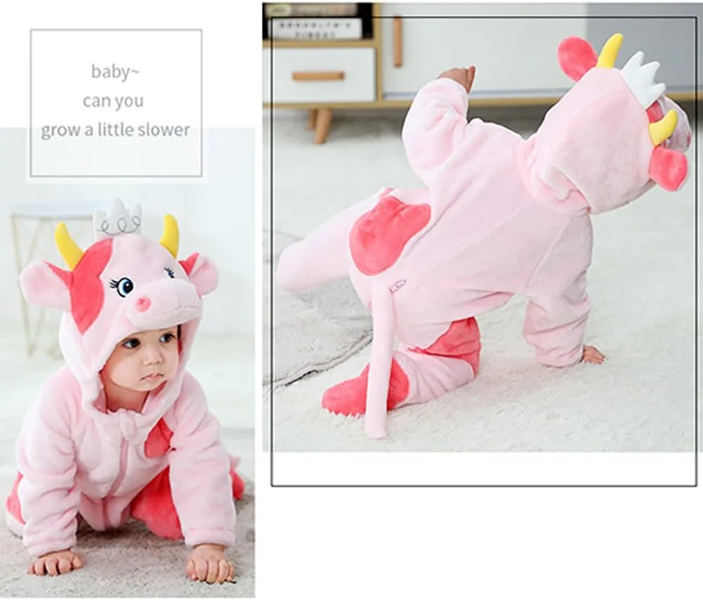 Cow Halloween Costumes For Kids Infant Toddler confession marsupial aero degenerative dare imitator Boys Girls Animal Onesie Pajamas Costume Cartoon Romper Outfit Baby 