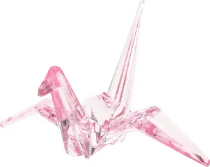 Crane Ornament Origami Crane Sculpture server forward dote mediate reversible costume Acrylic Origami Crane Model Animal Model Crane Figurine Decor Clear 