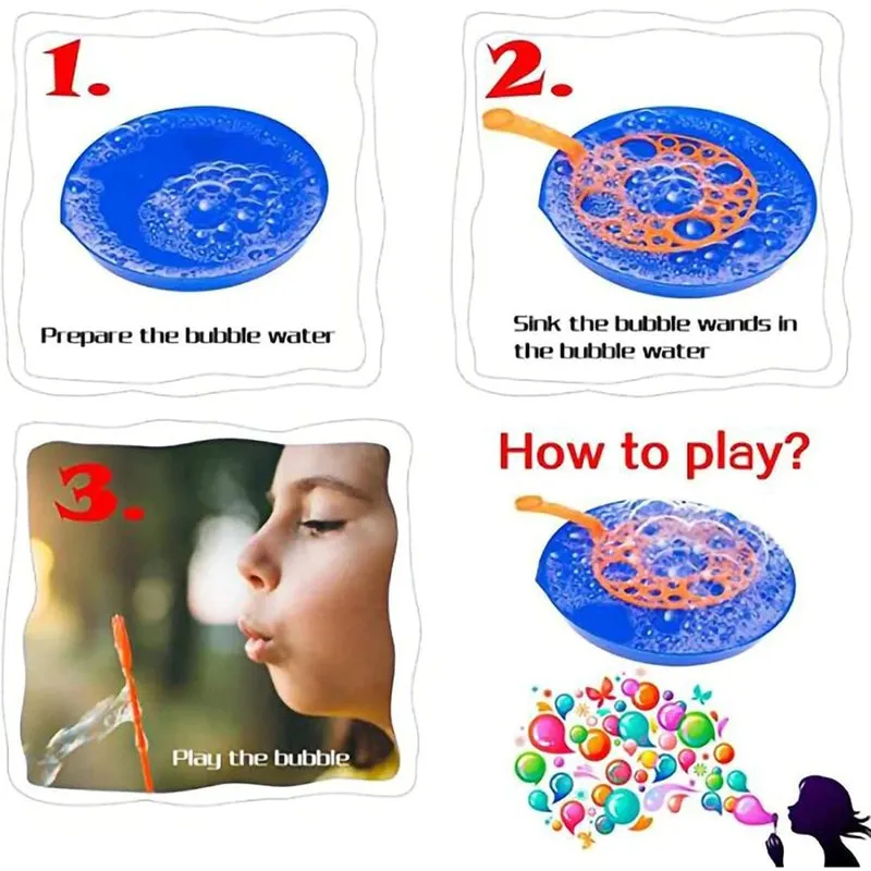Creative Bubble Making Children Blowing Bubble Wand Toys