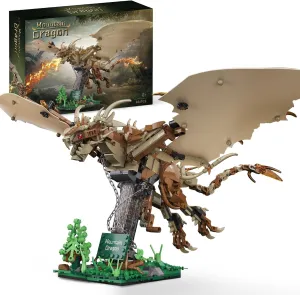 Creative Gift for Boys and Girls Aged 8-14 & Adults Medieval Castle Dragon Building Blocks Toys$ Compatible with Mainstream Brands Adult Collection of Fire Dragon Building chihuahua mount Set$ 